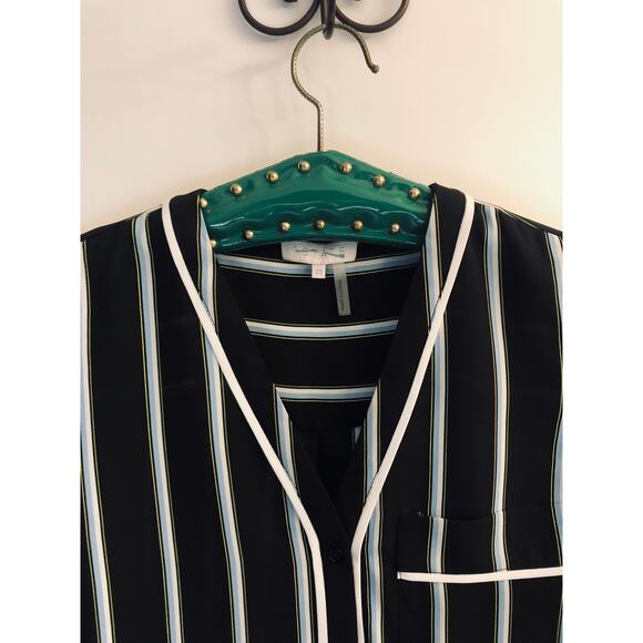 1. State Black Stripe Top sz XS - Picture 2 of 3